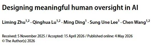 Designing meaningful human oversight in AI:人类监督的分层能动性思路