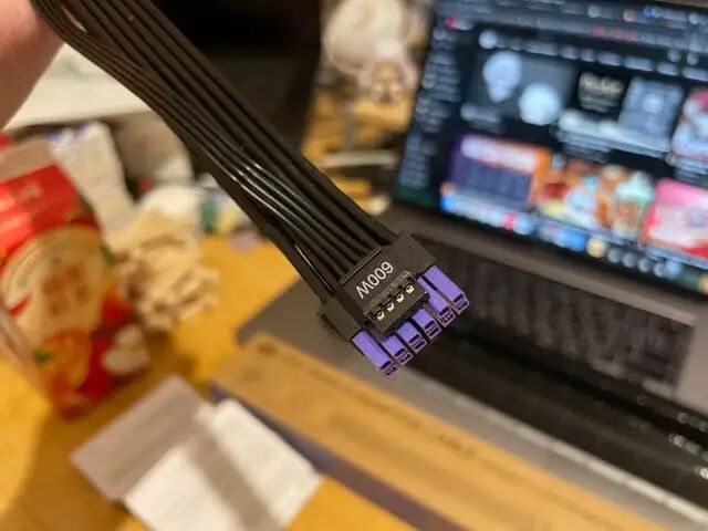 GPU Shield 转接线 600W 12V-2×6 接头与插针特写