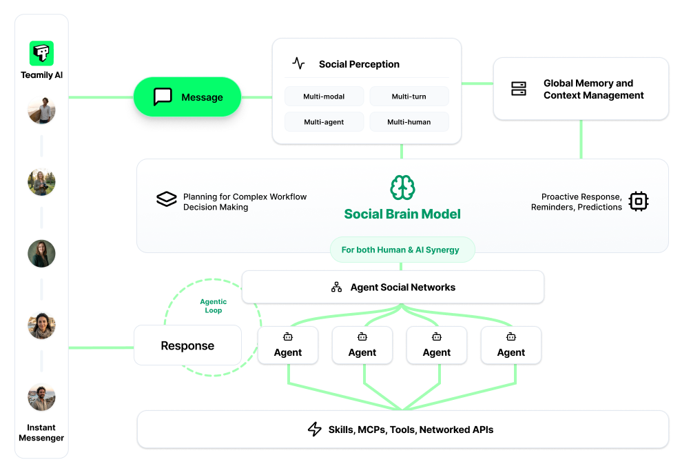 Social Brain Model架构图