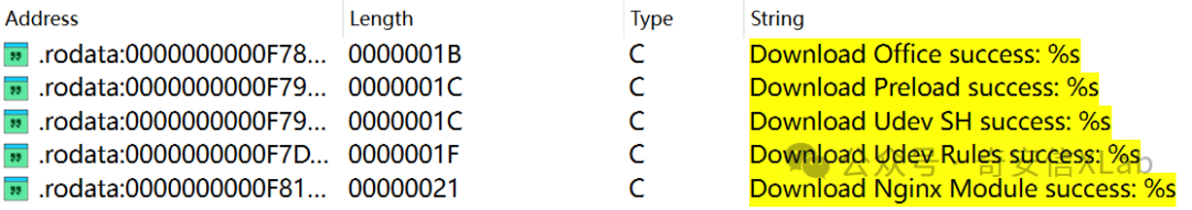 图片显示了一段Shell脚本代码，背景为白色，文字为绿色和蓝色。代码内容涉及使用curl或wget下载文件的逻辑判断，包含错误处理和文件权限设置等命令