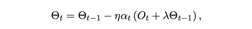 NAMO参数更新公式