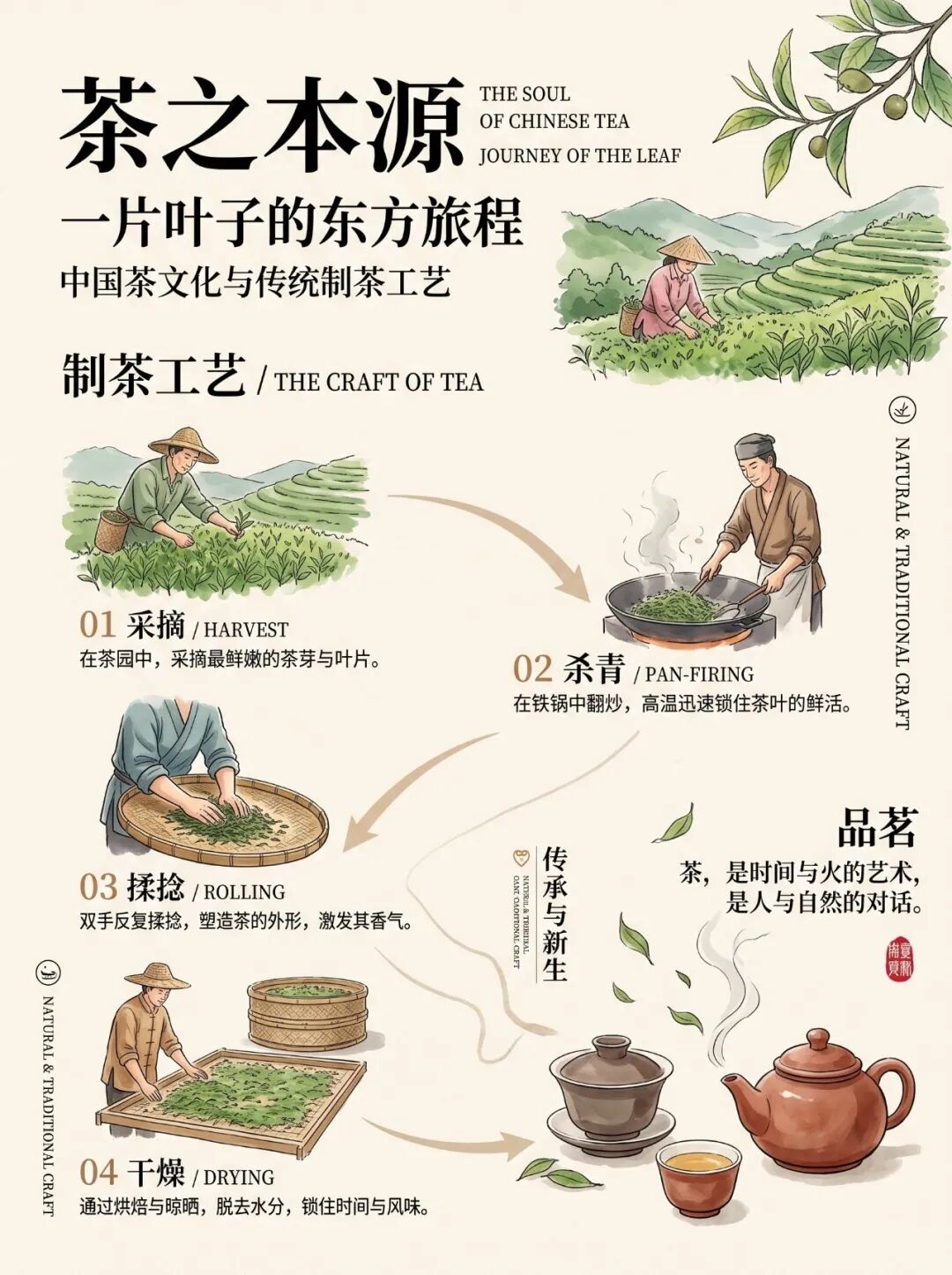 Nano Banana 2.1 生成的中文信息图:茶文化