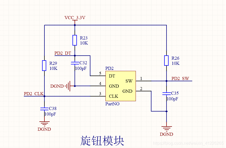 旋钮模块电路图