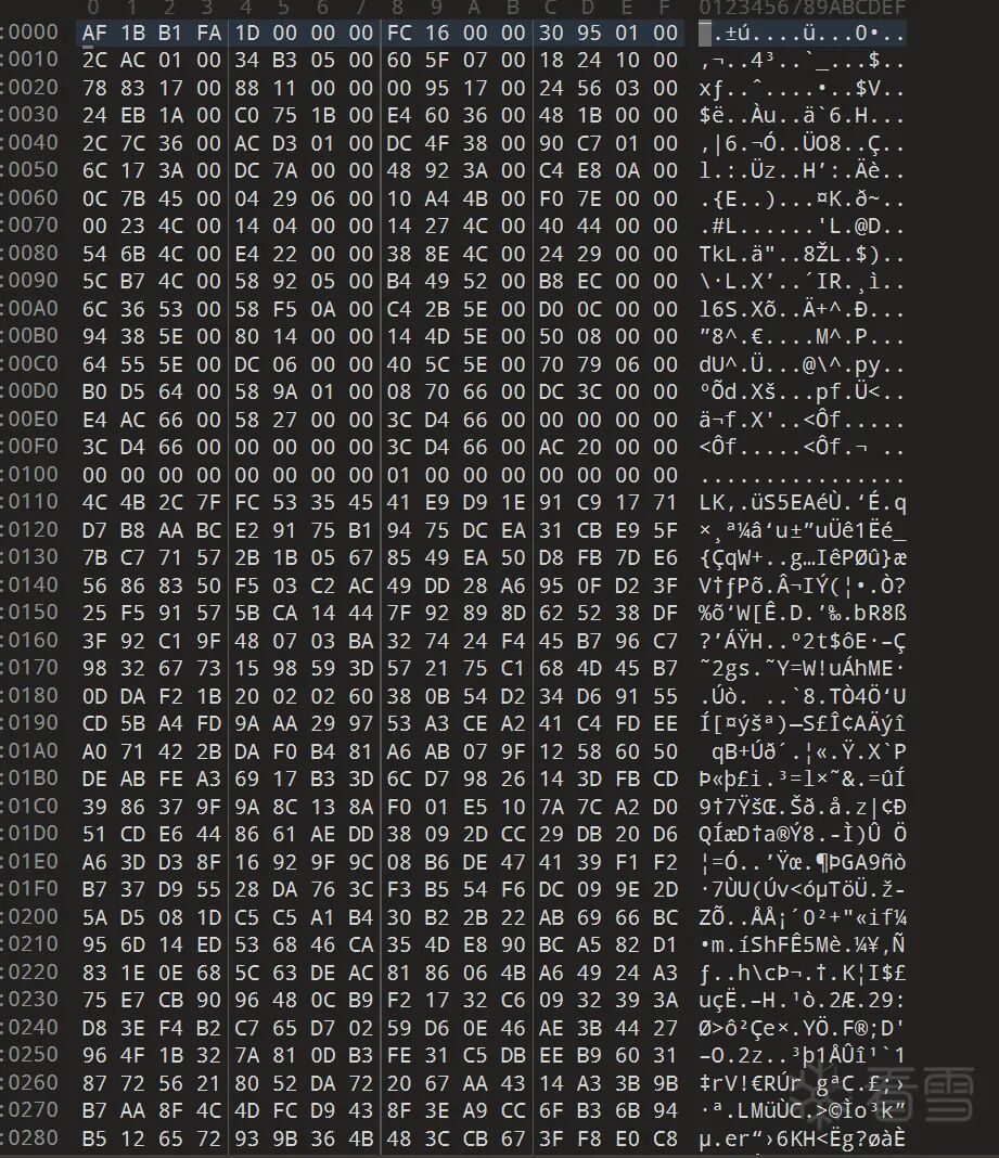 修复后的 metadata 结构头