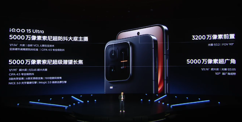 iQOO 15 Ultra 后置三摄系统