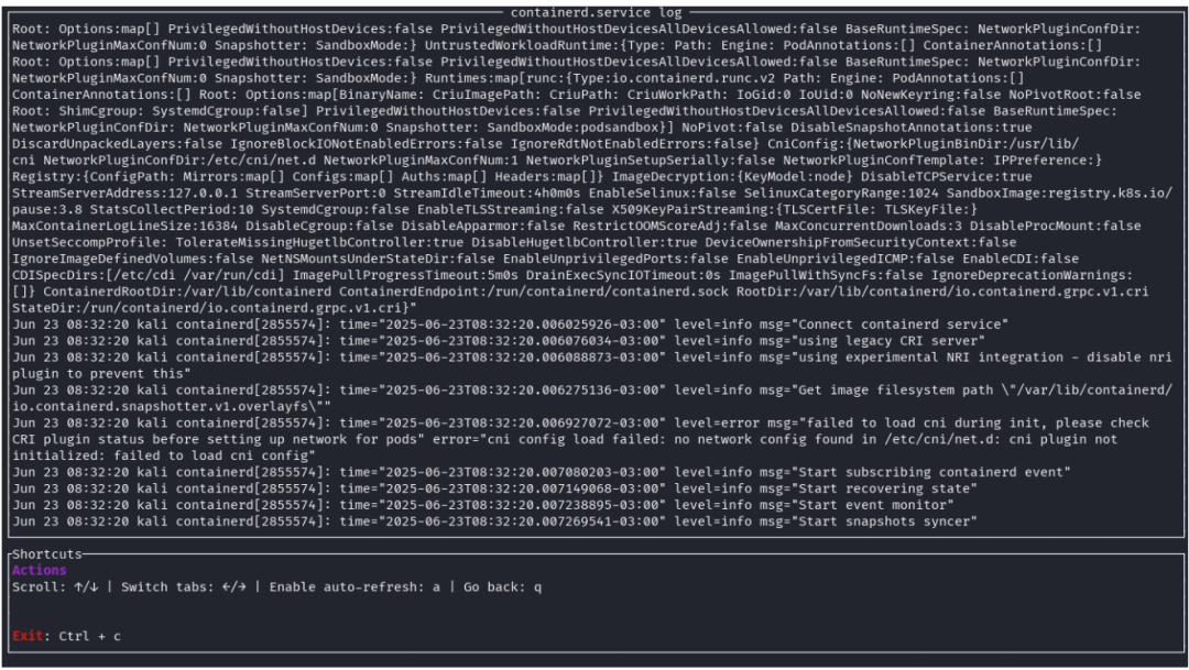 systemd-manager-tui界面