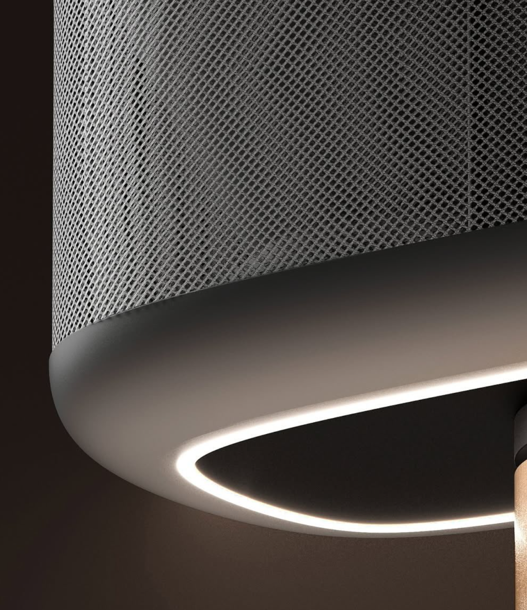 网格纹理智能音箱灯带