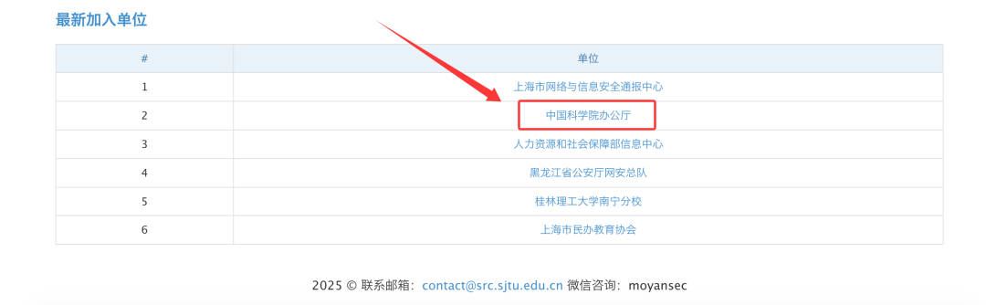 最新加入单位列表:中国科学院办公厅