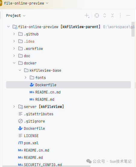 kkFileView项目目录结构