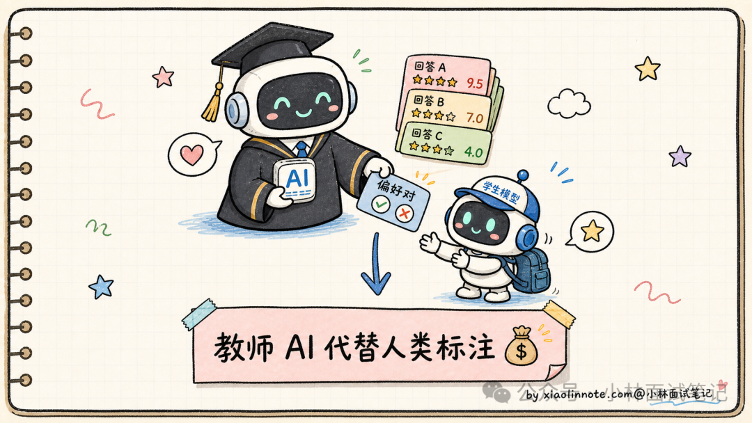 RLAIF机制:教师AI代替人类标注偏好对