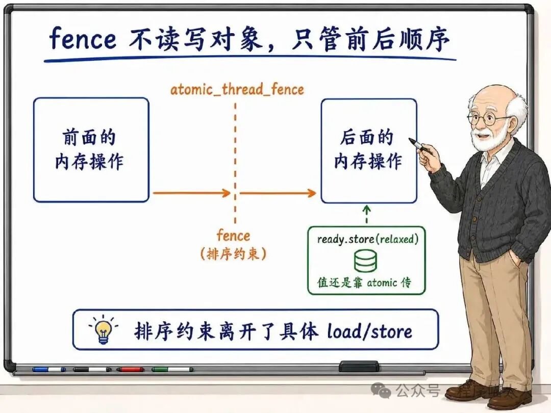 atomic_thread_fence 只管前后顺序示意
