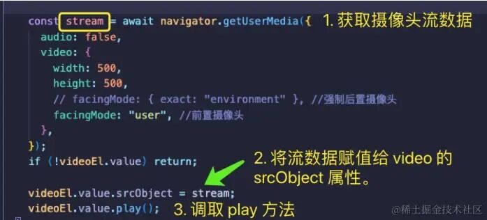 将流数据赋值给video