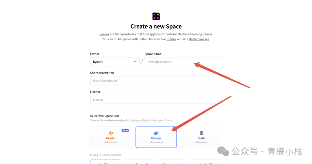选择 Docker 环境
