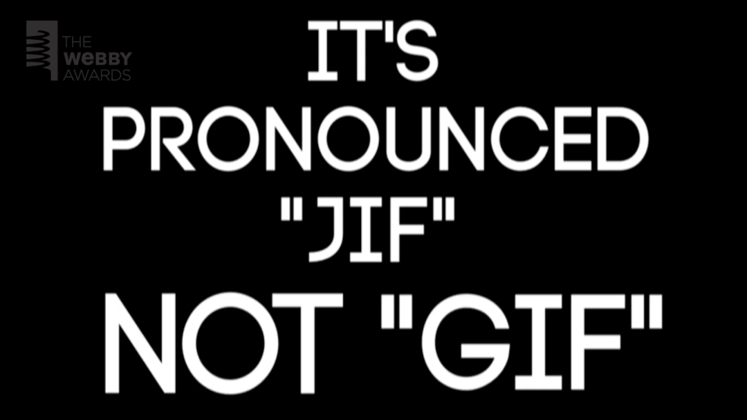 GIF 发明人 Steve Wilhite 在 Webby 奖上用 GIF 展示发音为 JIF