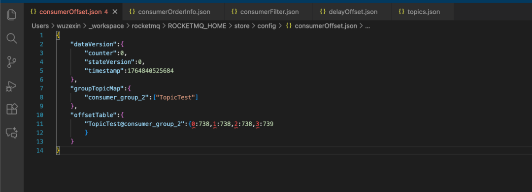消费进度维护示意图
