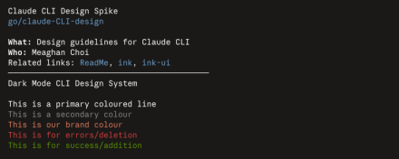 Claude CLI设计规范