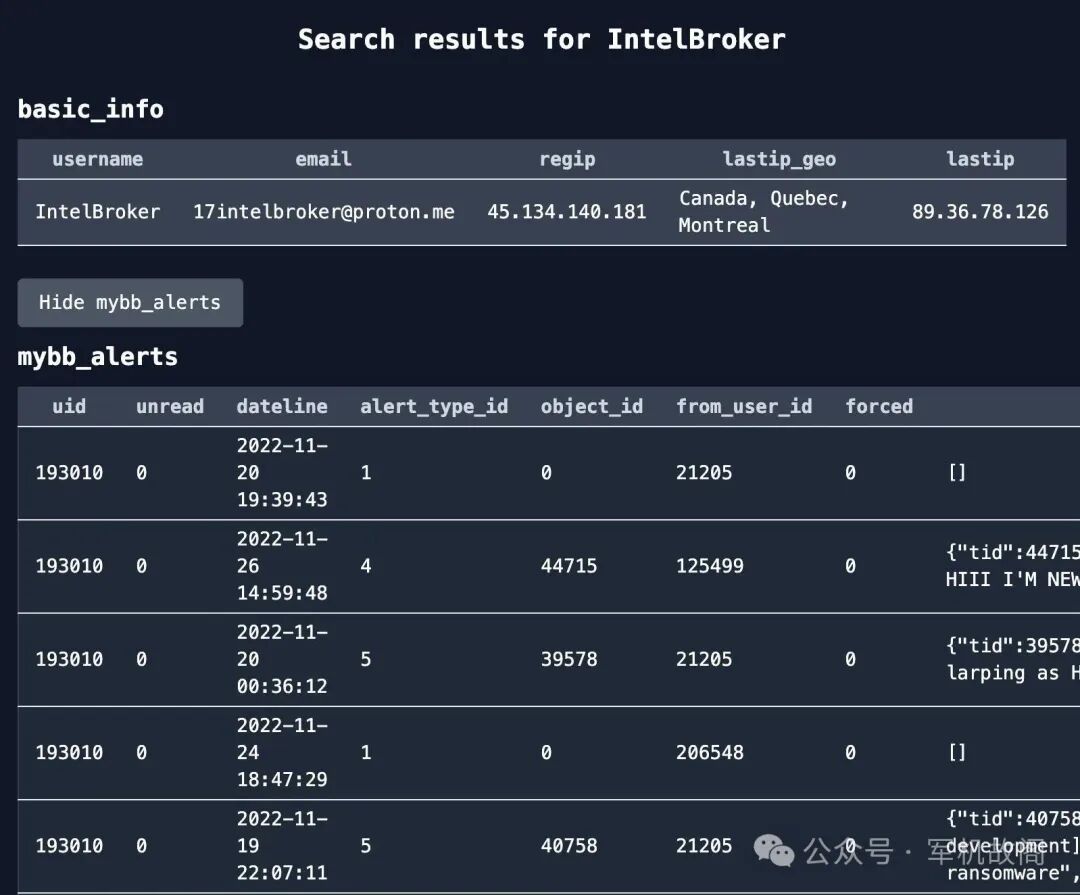 BF数据库搜索平台界面