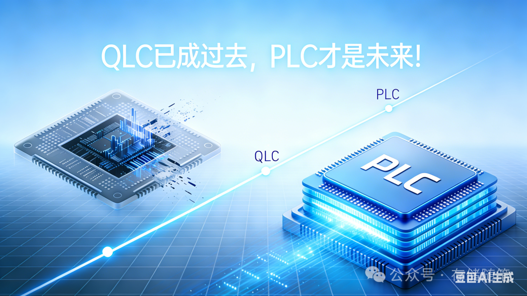 QLC与PLC芯片对比示意图