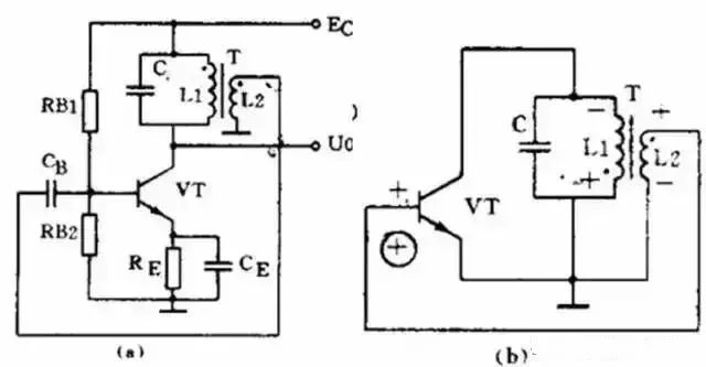 变压器反馈LC振荡电路图