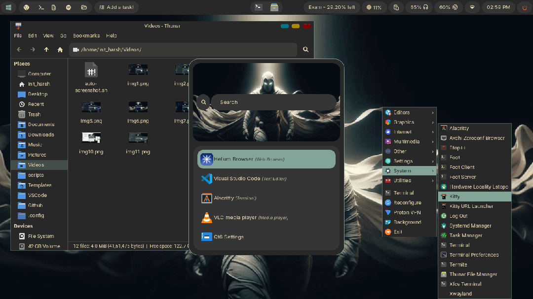 modern-labwc桌面环境截图
