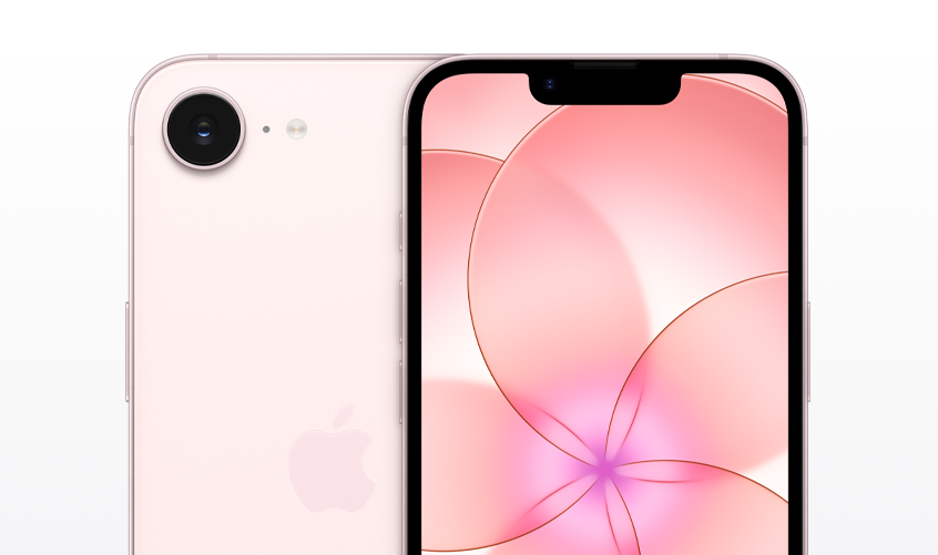 粉色iPhone 17e手机正反面展示图