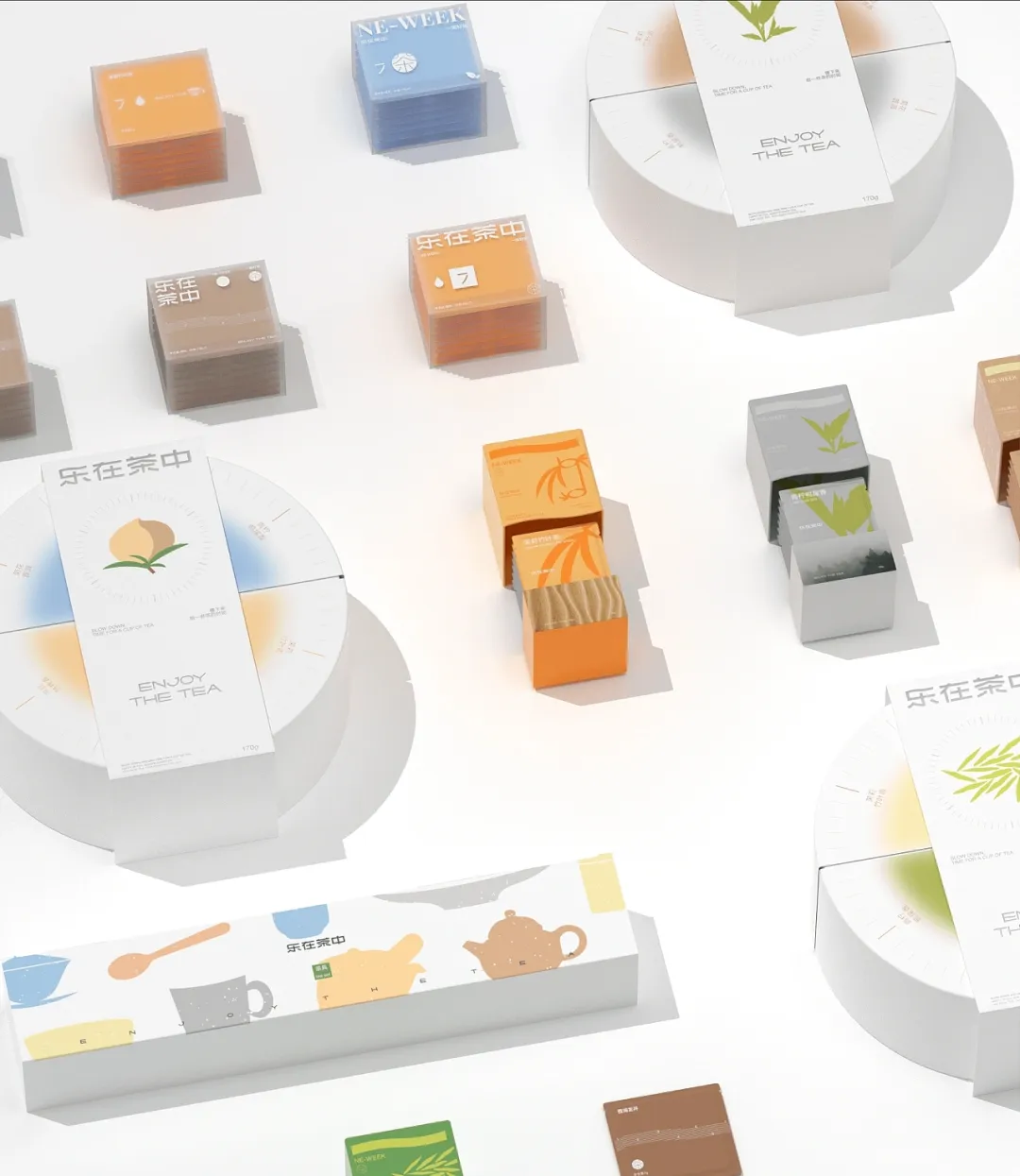 乐在茶中简约包装设计