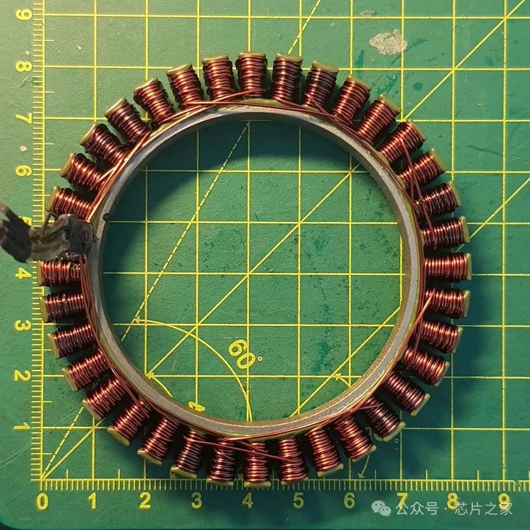 环形电感线圈特写
