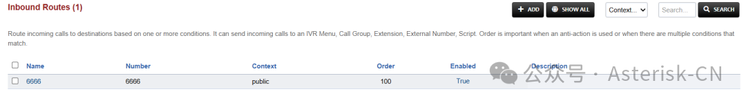 自动生成的呼入路由6666详情