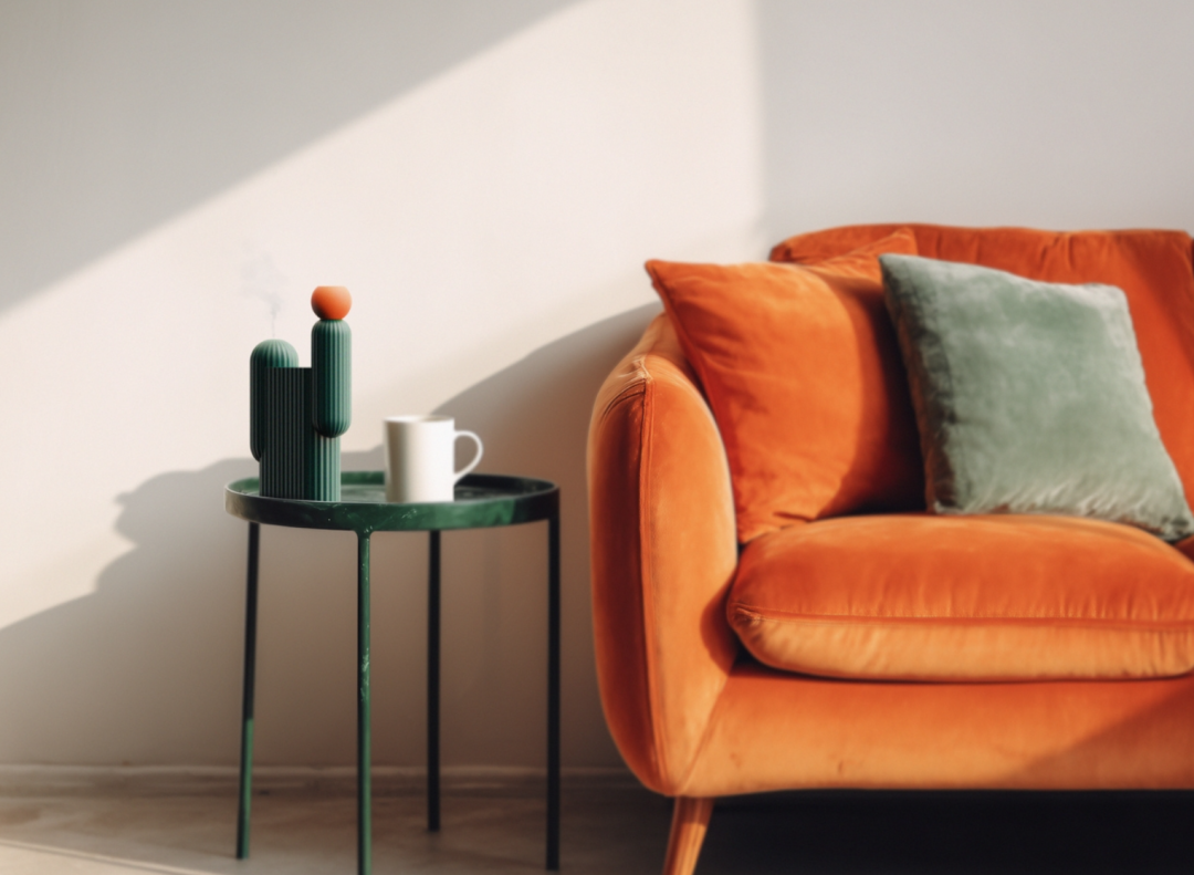 Cabu加湿器在室内沙发边几的摆放场景