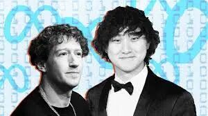 Meta与Scale AI合作相关的黑白人物照片