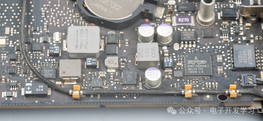 Broadcom网络芯片等电源电路特写