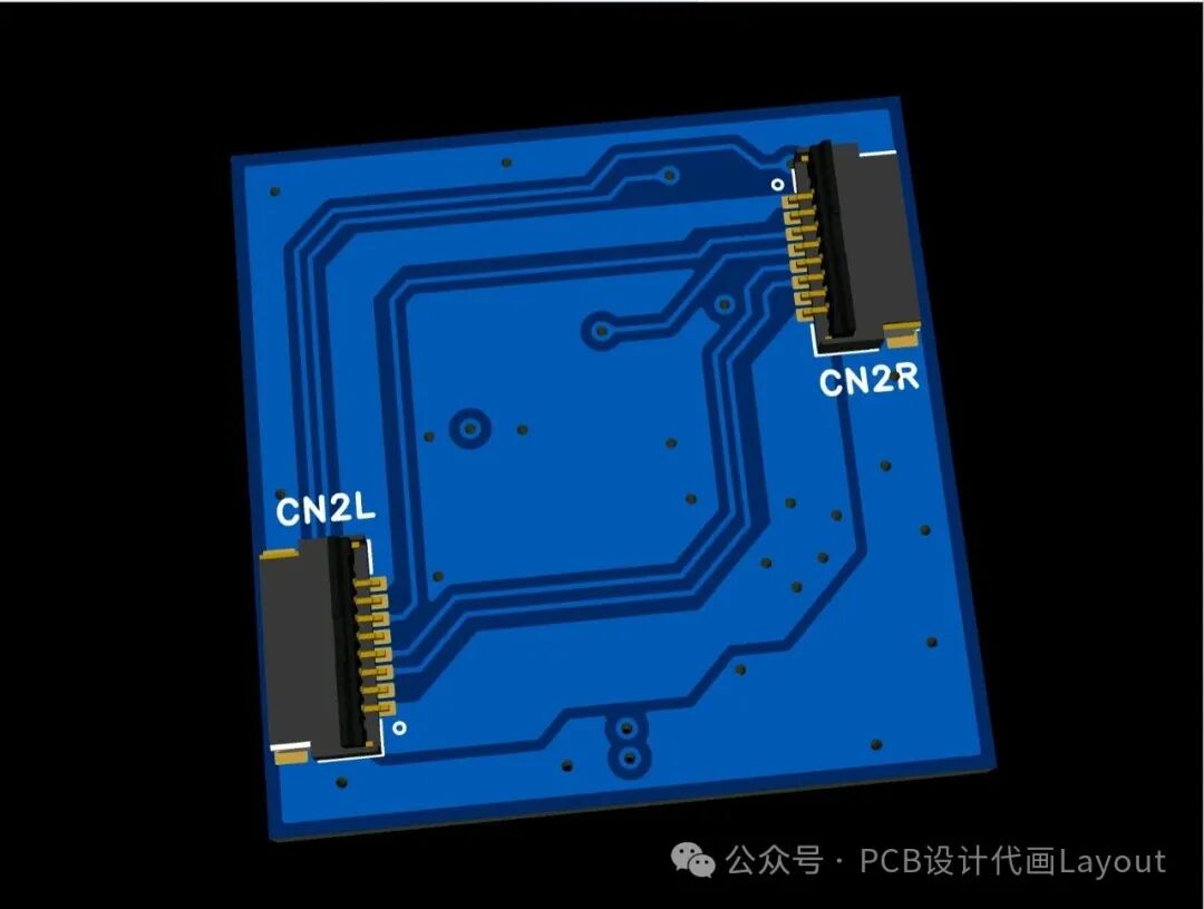嘉立创EDA设计案例之信号桥接板3D视图