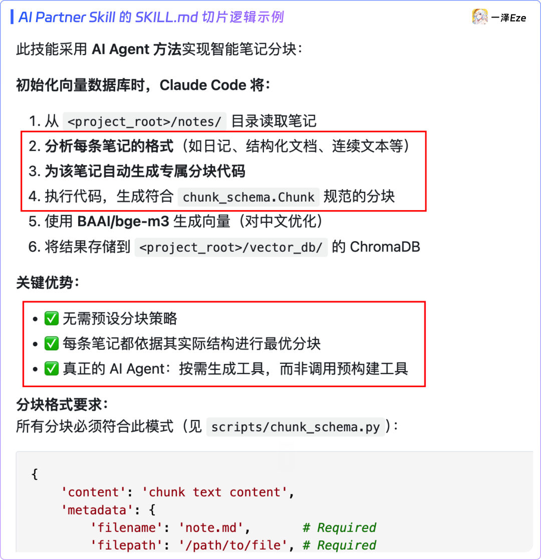 AI Partner Skill 中描述自适应切片逻辑的SKILL.md片段