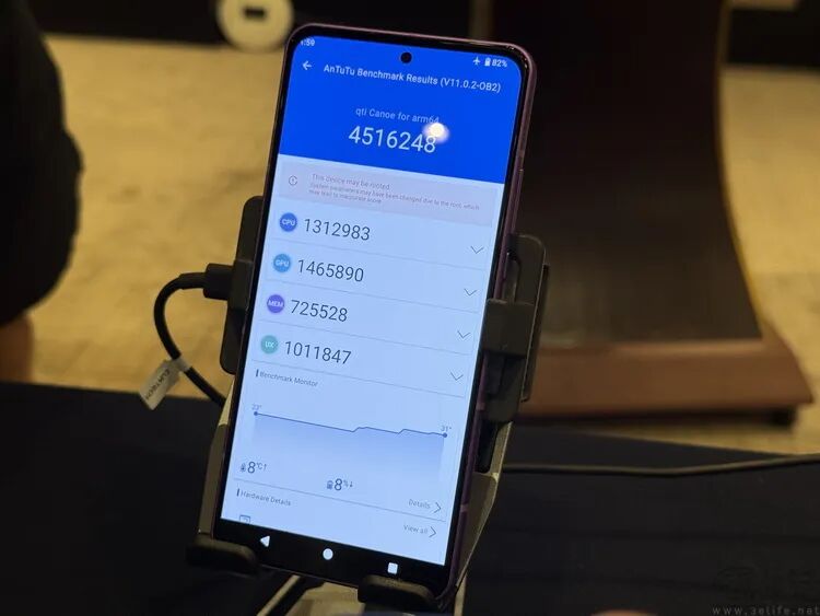 第五代骁龙8至尊版QRD跑出451万分