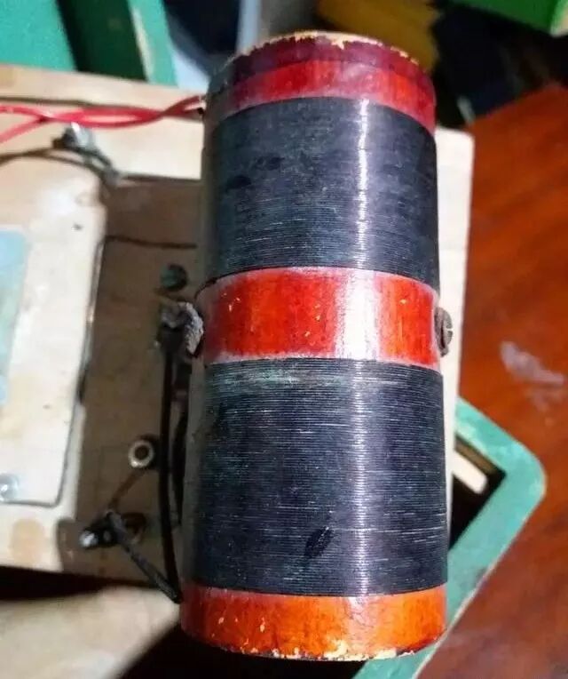 自制矿石收音机单层圆筒线圈组件