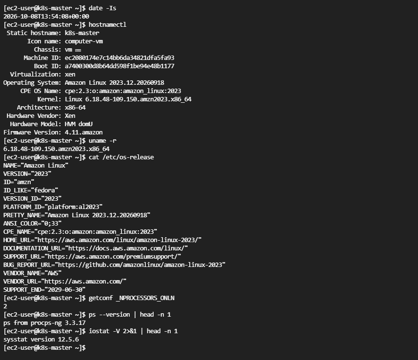 Linux 系统信息只读检查命令输出
