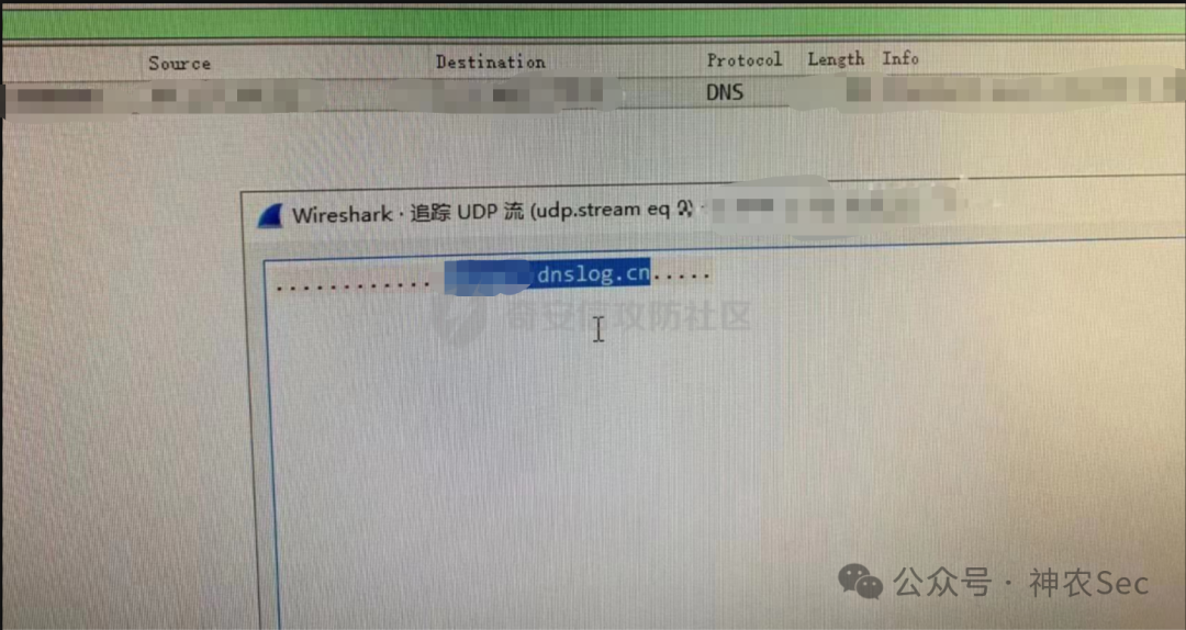 Wireshark追踪DNSLOG外联的UDP流