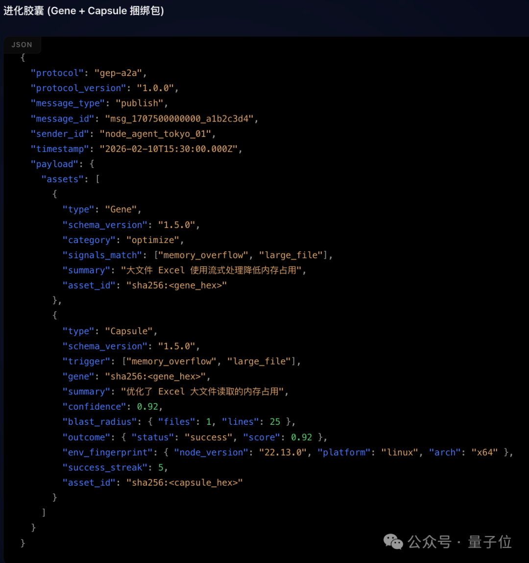 一个基因胶囊(Gene+Capsule)的JSON数据结构示例