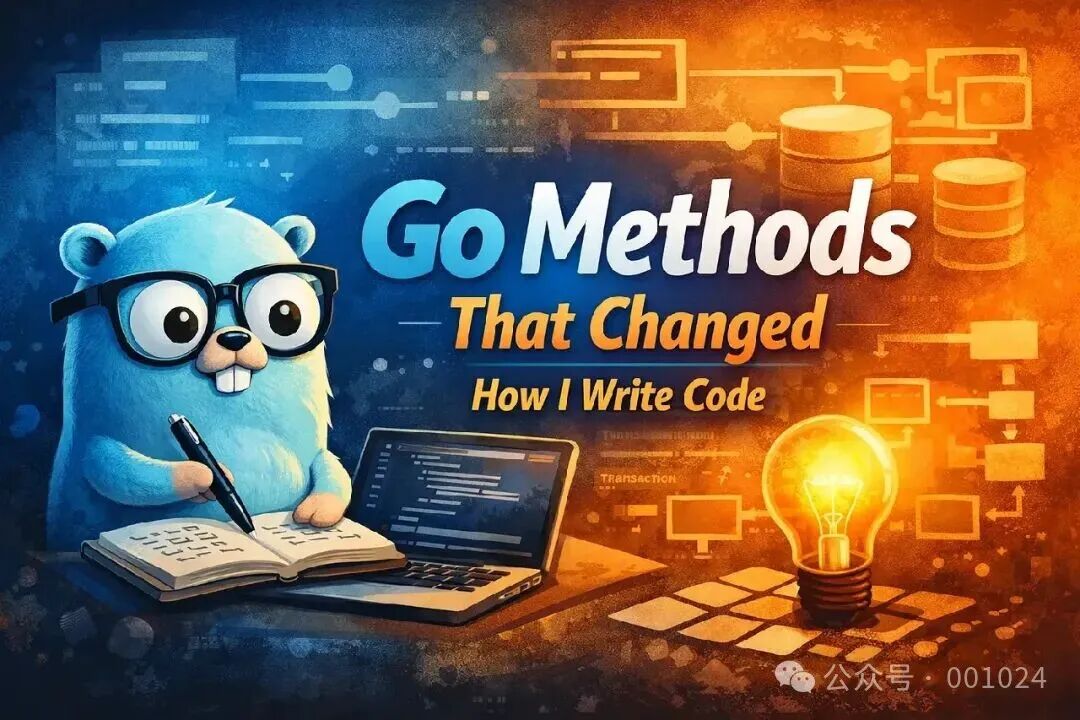 一只蓝色卡通土拨鼠正在编程的示意图