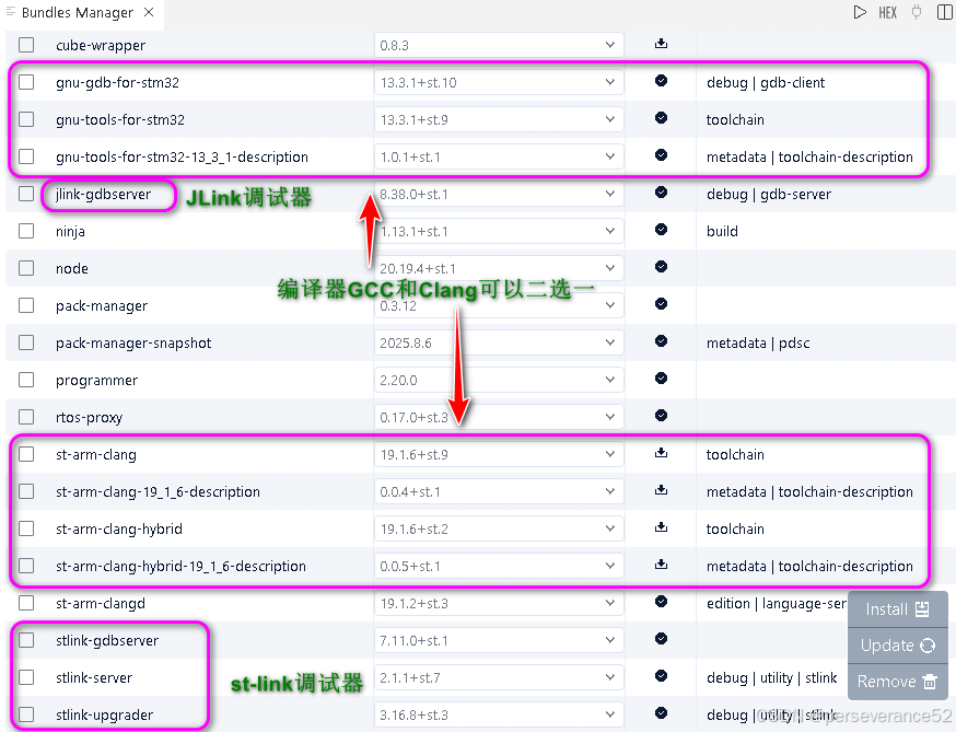 Bundles Manager工具列表