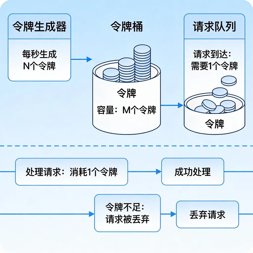 漏桶算法示意图