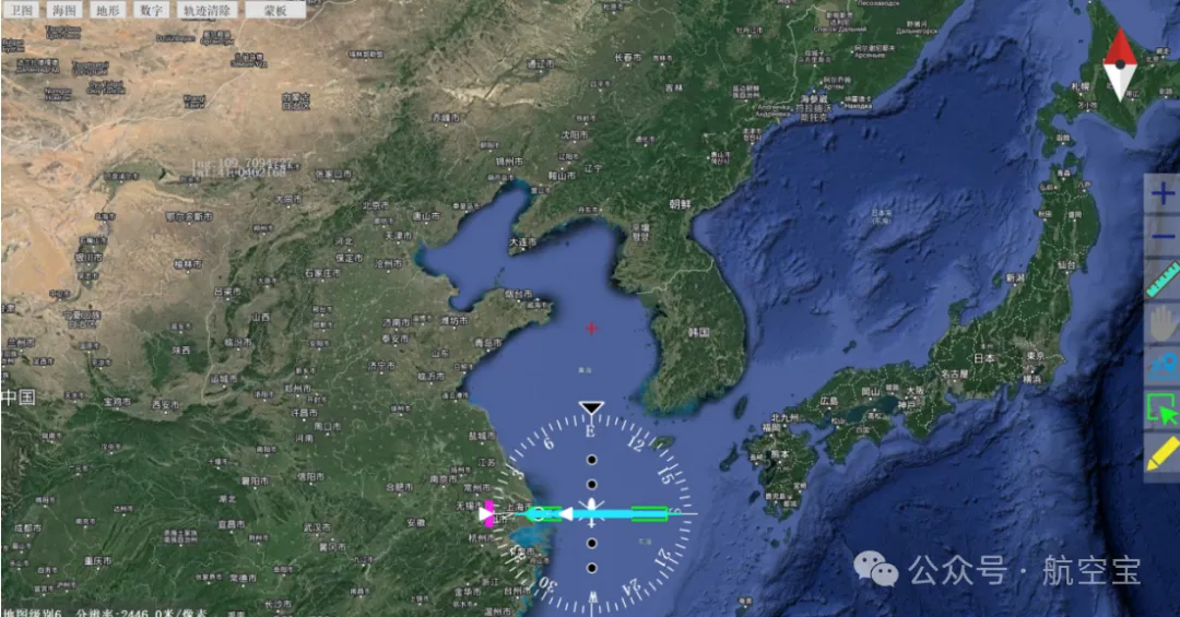 引擎加载并展示卫星地图