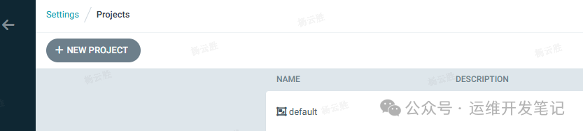 ArgoCD 项目列表与新建按钮