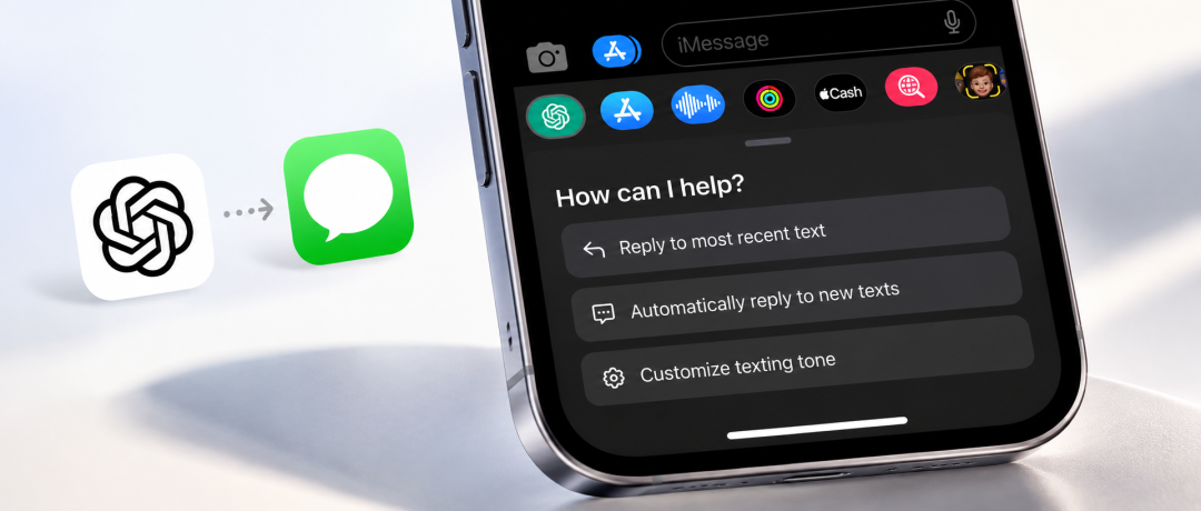 iMessage 中 ChatGPT 的 AI 功能设置页面