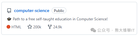 GitHub上 computer-science 仓库概览