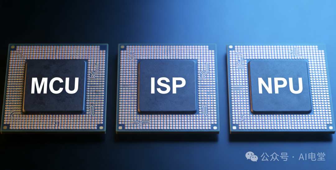 MCU、ISP、NPU三块芯片并列展示