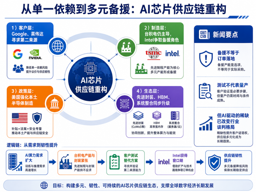 AI芯片供应链重构信息图