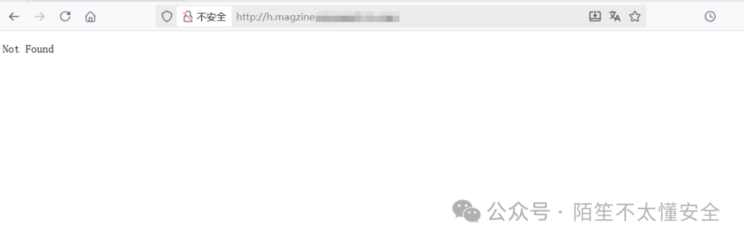 直接访问域名显示Not Found