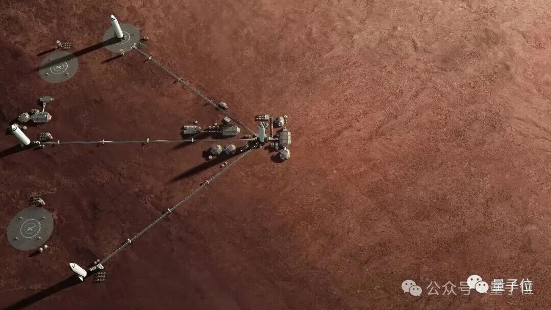 火星表面分布着多组航天设施和管道