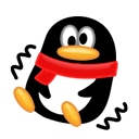 可爱的卡通企鹅表情